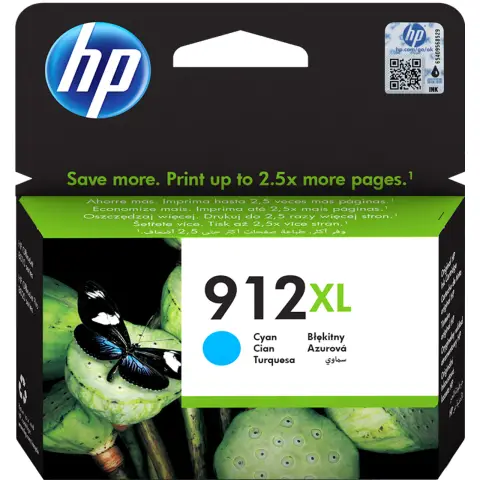 HP 3YL81AE - Tusz HP 912XL cyan do HP OfficeJet Pro 8010, 8012, 8013, 8014, 8015, 8020, 8022, 8023, 8024, 8025